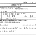 東京都 北区 / 30代 / 男性のお客様からいただいたお声