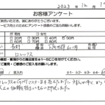 長野県 山ノ内町 / 50代 / 男性のお客様からいただいたお声