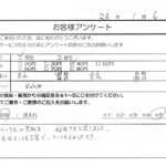 東京都 豊島区 / 40代 / 男性のお客様からいただいたお声