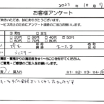 埼玉県 さいたま市 / 50代 / 男性のお客様からいただいたお声