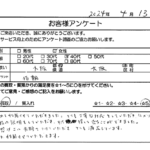 大阪府 大阪市 / 40代 / 女性のお客様からいただいたお声