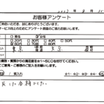 東京都 文京区 / 60代 / 女性のお客様からいただいたお声