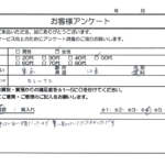 東京都 江東区 / 50代 / 男性のお客様からいただいたお声