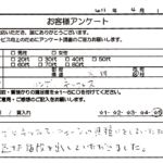 東京都 大田区 / 60代 / 女性のお客様からいただいたお声