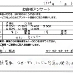 東京都 港区 / 20代 / 男性のお客様からいただいたお声