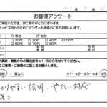 北海道 / 50代 / 女性のお客様からいただいたお声