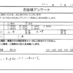 北海道 札幌市 / 30代 / 女性のお客様からいただいたお声