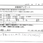 東京都 豊島区 / 30代 / 男性のお客様からいただいたお声