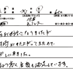 東京都 北区 / 60代 / 男性のお客様からいただいたお声