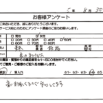 東京都 板橋区 / 50代 / 女性のお客様からいただいたお声