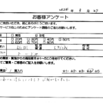 福岡県 大野城市 / 60代 / 女性のお客様からいただいたお声