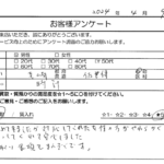 長崎県 佐世保市 / 50代 / 男性のお客様からいただいたお声