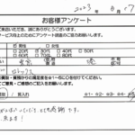 東京都 港区 / 30代 / 男性のお客様からいただいたお声