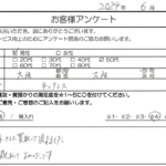 大阪府 大阪市 / 50代 / 男性のお客様からいただいたお声