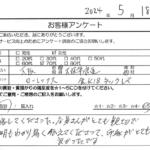 大阪府 大阪市 / 70代 / 女性のお客様からいただいたお声