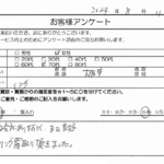 大阪府大阪市 / 70代 / 女性のお客様からいただいたお声