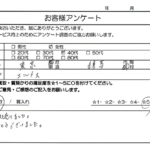 東京都練馬区 / 40代 / 女性のお客様からいただいたお声