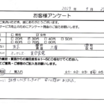 東京都三鷹市 / 30代 / 女性のお客様からいただいたお声