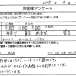 神奈川県横須賀市 / 40代 / 女性のお客様からいただいたお声