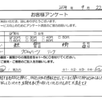 東京都中野区 / 20代 / 男性のお客様からいただいたお声