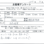 福岡県 糟屋郡糟屋町 / 80代 以上 / 女性のお客様からいただいたお声