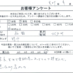 福岡県 北九州市 / 80代 以上 / 男性のお客様からいただいたお声