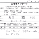 福岡県 福岡市 / 30代 / 男性のお客様からいただいたお声