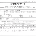 東京都 杉並区 / 20代 / 男性のお客様からいただいたお声