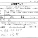 群馬県 みなかみ町 / 50代 / 男性のお客様からいただいたお声