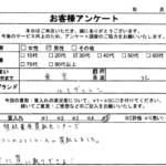 東京都 北区 / 30代 / 男性のお客様からいただいたお声