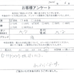 大分県 大分市 / 30代 / 男性のお客様からいただいたお声