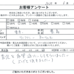 東京都 豊島区 / 50代 / 女性のお客様からいただいたお声