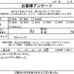 東京都 渋谷区 / 30代 / 男性のお客様からいただいたお声