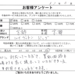 京都府 京都市 / 50代 / 男性のお客様からいただいたお声