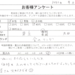 東京都 大田区 / 40代 / 女性のお客様からいただいたお声