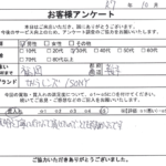 福岡県 鞍手郡鞍手町 / 30代 / 男性のお客様からいただいたお声