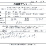 福岡県 福岡市 / 50代 / 男性のお客様からいただいたお声