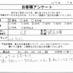 広島県 安芸高田市 / 30代 / 男性のお客様からいただいたお声
