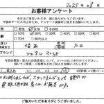 埼玉県 川口市 / 20代 / 女性のお客様からいただいたお声