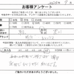 東京都 荒川区 / 30代 / 男性のお客様からいただいたお声