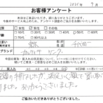 東京都 千代田区 / 50代 / 男性のお客様からいただいたお声