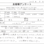 東京都 足立区 / 50代 / 女性のお客様からいただいたお声