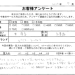東京都 練馬区 / 40代 / 女性のお客様からいただいたお声