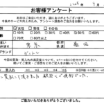 東京都 墨田区 / 50代 / 女性のお客様からいただいたお声