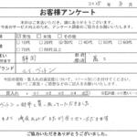 静岡県 富士市 / 30代 / 男性のお客様からいただいたお声