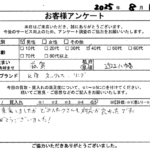 滋賀県 近江八幡市 / 40代 / 男性のお客様からいただいたお声