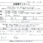 静岡県 駿東郡長泉町 / 60代 / 女性のお客様からいただいたお声