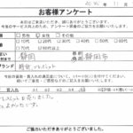 静岡県 静岡市 / 80代 以上 / 女性のお客様からいただいたお声