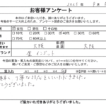大阪府 大阪市 / 40代 / 女性のお客様からいただいたお声