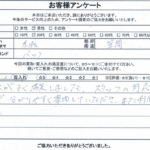 茨城県笠間市 / 20代 / 男性のお客様からいただいたお声